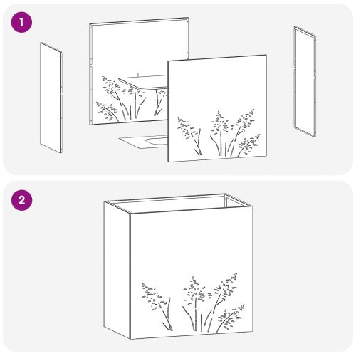 Градинска саксия Маслиненозелено 50 x 30 x 49 см
