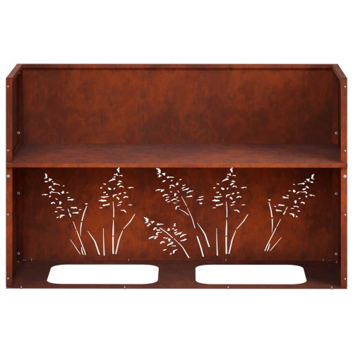Градинска саксия Ръждясало 80 x 20 x 49 см Кортенова стомана