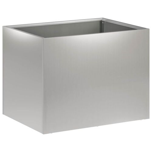 Градинска саксия Сребристо 40 x 30 x 30 см Поцинкована стомана