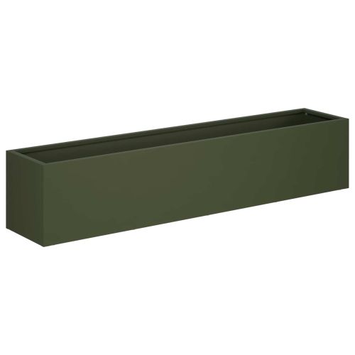 Градинска саксия Маслиненозелено 100 x 20 x 20 см