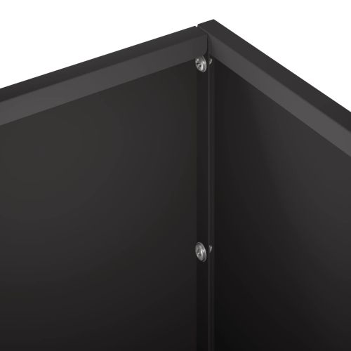 Градинска саксия 2 бр. Черно 40 x 20 x 20 см