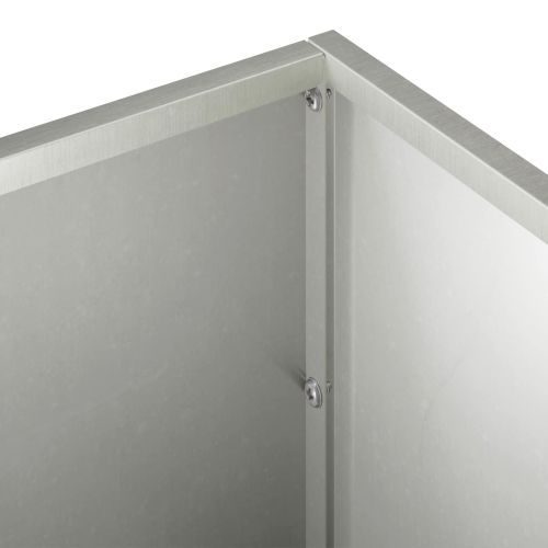 Градинска саксия 2 бр. Сребристо 80 x 30 x 30 см