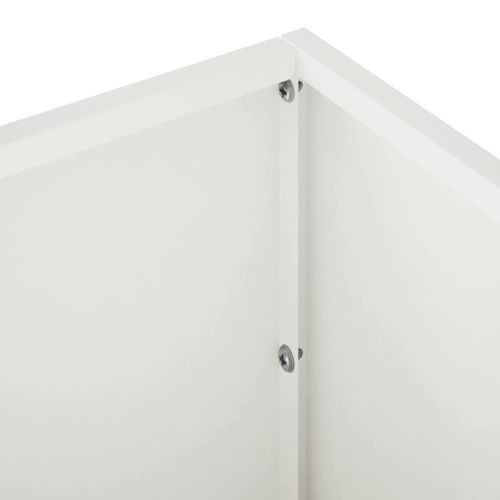 Градинска саксия 2 бр. Бяло 80 x 30 x 30 см