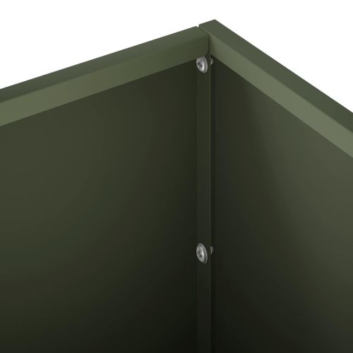 Градинска саксия 2 бр. Маслиненозелено 100 x 20 x 20 см