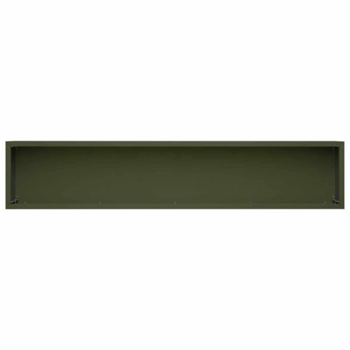 Градинска саксия 2 бр. Маслиненозелено 100 x 20 x 20 см