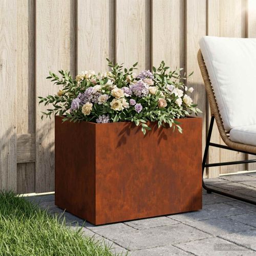 Градинска саксия Ръждясало 40 x 30 x 30 см Кортенова стомана