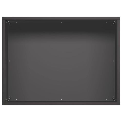 Градинска саксия 2 бр. Черно 40 x 30 x 30 см