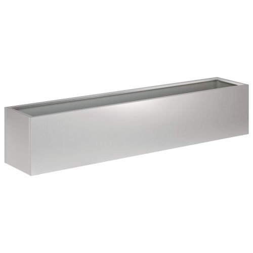 Градинска саксия 2 бр. Сребристо 100 x 20 x 20 см