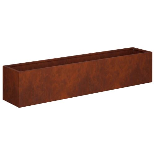 Градинска саксия Ръждясало 80 x 20 x 20 см Кортенова стомана