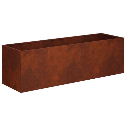 Градинска саксия Ръждясало 80 x 30 x 30 см Кортенова стомана