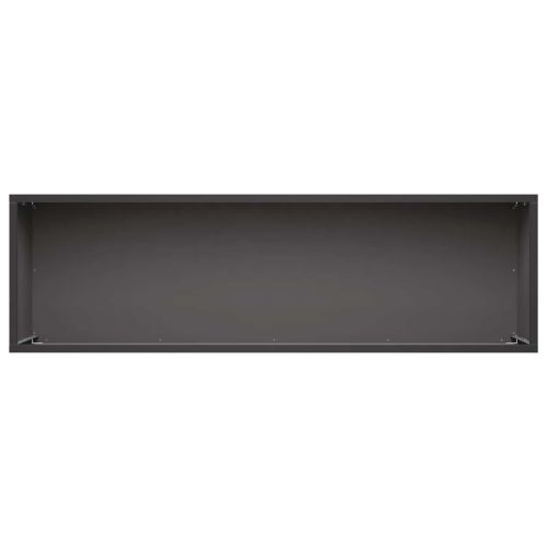 Градинска саксия 2 бр. Черно 80 x 30 x 30 см