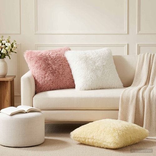 Калъфка за възглавница 6 pcs HEERLEN Бяло 50 x 50 cm ПВ флийс