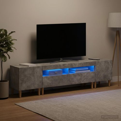 3 части LED ТВ шкаф ARNHEM 3 бр. Бетонно сиво