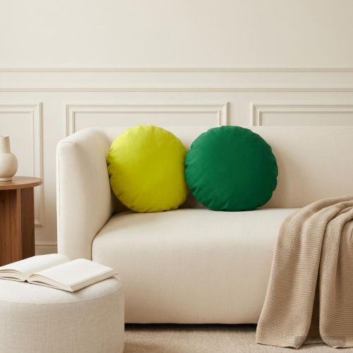 Калъфка за възглавница 2 pcs HEERLEN Зелено Ø 40 cm Полиестер