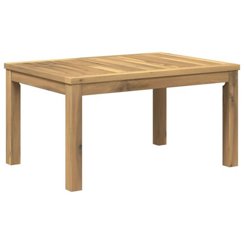 Масичка за кафе Бяло 50 x 68,5 x 36 см Солидно акациево дърво