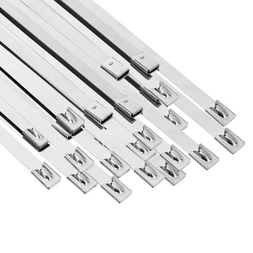 Кабелна връзка 50 бр. 7,9 x 800 мм Сребристо