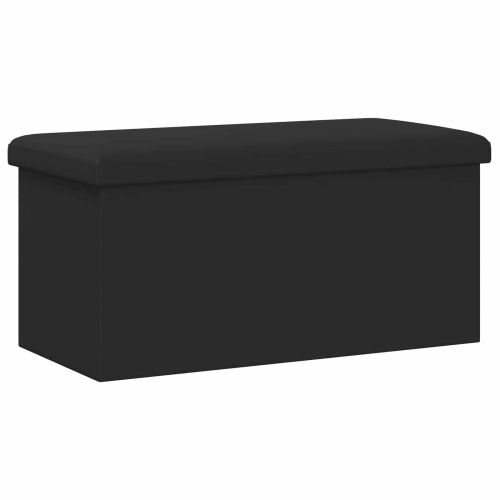 Сгъваема пейка за съхранение Черно 180 кг 80 Л 77 x 38 x 38 см