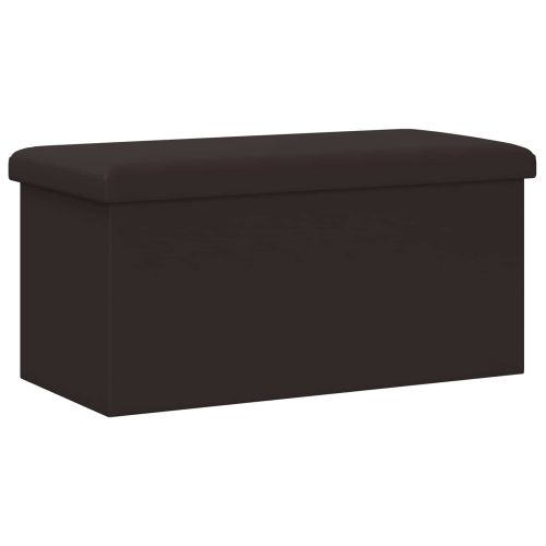 Сгъваема пейка за съхранение Кафяво 180 кг 80 Л 77 x 38 x 38 см