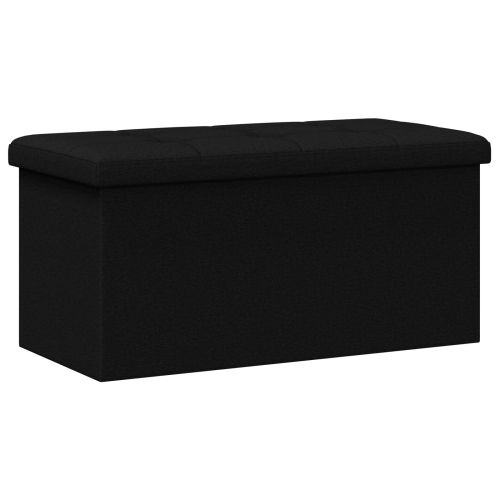 Сгъваема пейка за съхранение Черно 180 кг 80 Л 77 x 38 x 38 см