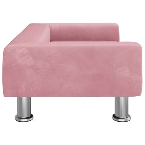 Кучешко легло синьо 70x45x26,5 см кадифе