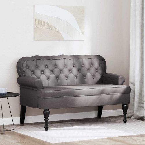 Пейка Честърфилд Сив 119,5 x 64,5 x 75 см Изкуствена