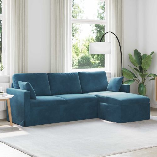 Диван Синьо 228 x 134 x 80 см Кадифе