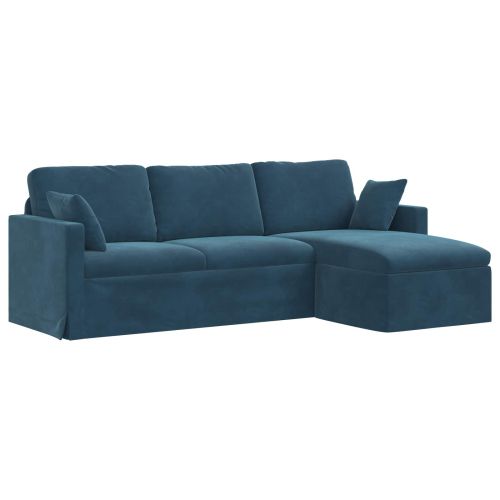 Диван Синьо 228 x 134 x 80 см Кадифе