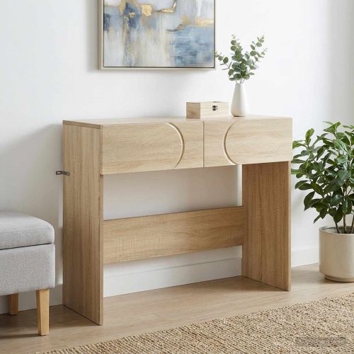Конзолна маса Дъб сонома 96,5 x 38 x 75 см Инженерно дърво