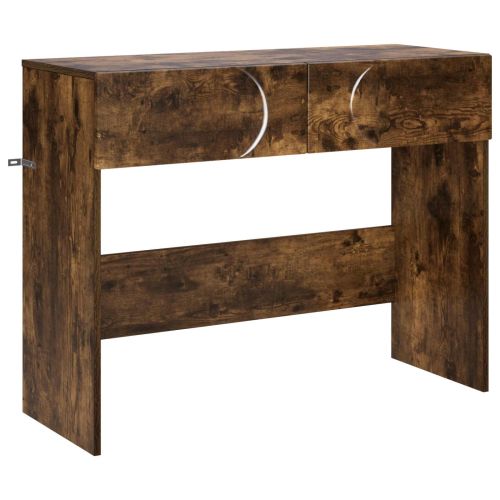 Конзолна маса Опушен дъб 96,5 x 38 x 75 см Инженерно дърво