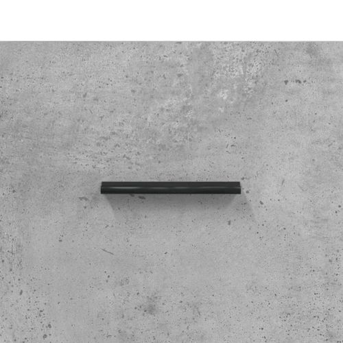 Висок шкаф, бетонно сиво, 69,5x31x115 см, инженерно дърво