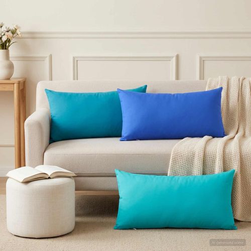 Калъфка за възглавница 2 pcs HEERLEN Светлосиньо 40 x 80 cm