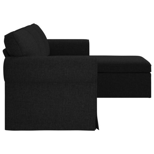 Диван Черно 245 x 138 x 80 см текстил