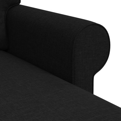 Диван Черно 245 x 138 x 80 см текстил