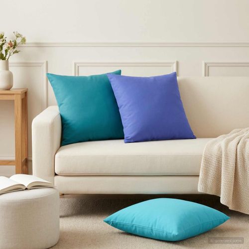 Калъфка за възглавница 2 pcs HEERLEN Кралско синьо 60 x 60 cm