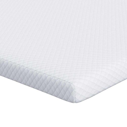 Топер за матрак от мемори пяна 70 x 200 cm Thick Меко Бяло