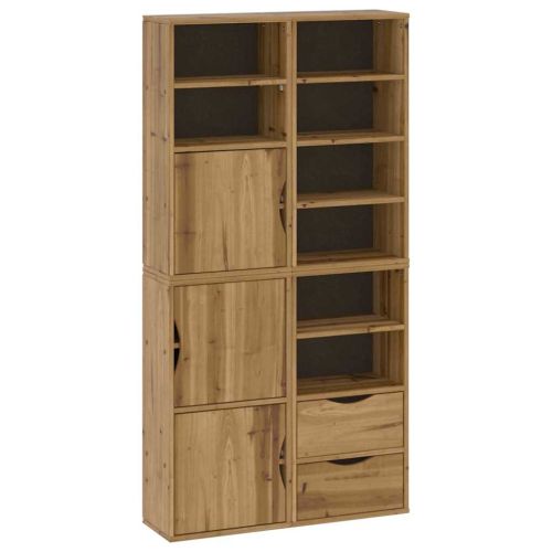Странични шкафове 4 бр. ODDA 40x24x79 cm борово дърво масив