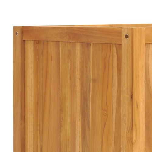 Повдигната леха 150x50x50 см тиково дърво масив