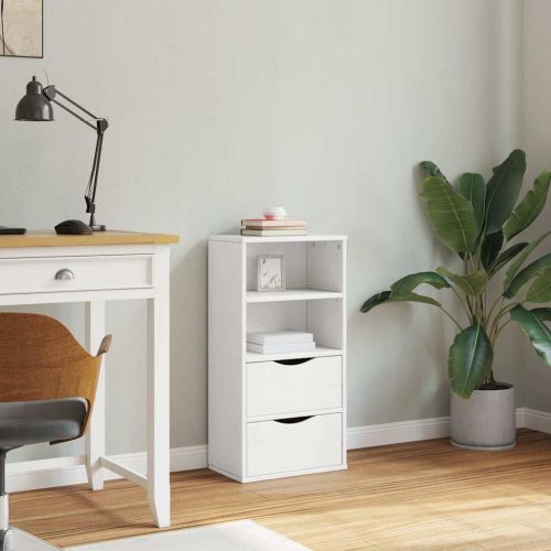 Страничен шкаф с чекмеджета ODDA White 40x24x79 cm