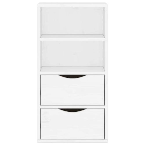 Страничен шкаф с чекмеджета ODDA White 40x24x79 cm