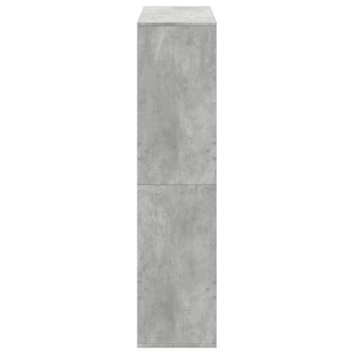 Разделител за стая, бетонно сив, 100x33x135 см, инженерно дърво