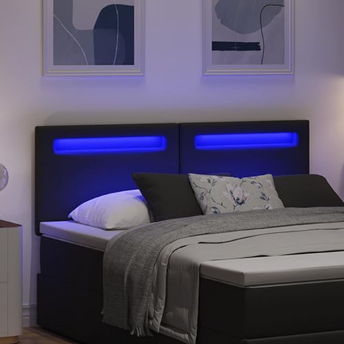 LED глава Черно 160 cm Изкуствена