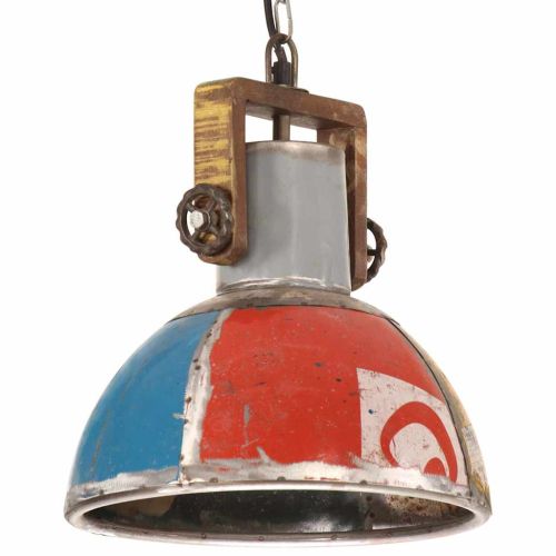 Индустриална пенделна лампа 25 W многоцветна кръгла 30 cm E27