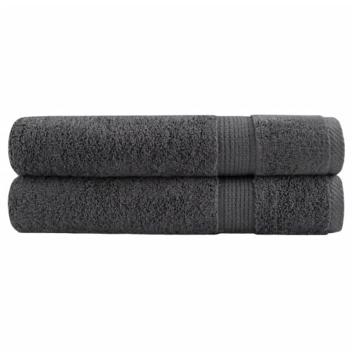 Премиум кърпи SOLUND 2 бр антрацит 100x200 см 600 gsm