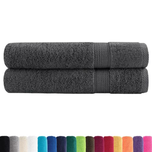 Премиум кърпи SOLUND 2 бр антрацит 100x200 см 600 gsm