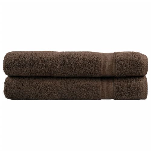 Премиум кърпи SOLUND 2 бр кафяви 100x200 см 600 gsm