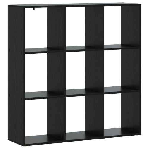 Шкаф за книги 102 x 29 x 103,5 см Инженерна дървесина Черен дъб