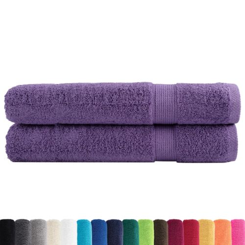 Премиум кърпи SOLUND 2 бр лилави 100x200 см 600 gsm