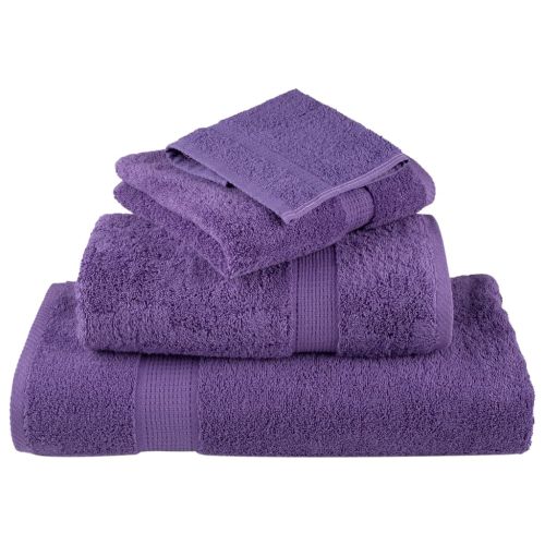 Премиум кърпи SOLUND 2 бр лилави 100x200 см 600 gsm