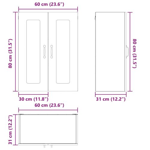 Панел за миялна машина Kalmar Черно 60 x 31 x 80 см