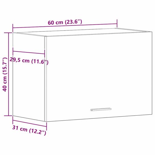 Висящ шкаф Lyon Черния дъб 60 x 31 x 40 см Инженерна дървесина